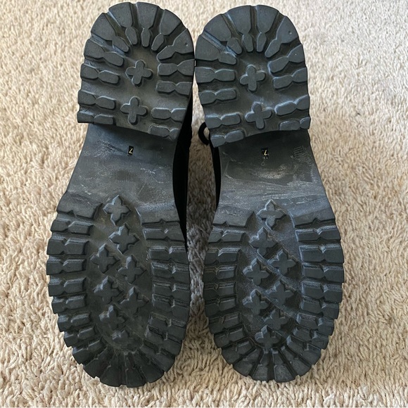 Steve Madden Geneva Combat Boot, Black Leather, size 7 - Picture 12 of 14